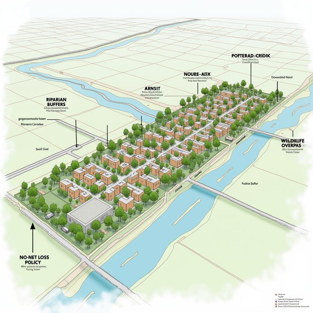 Green corridors giảm effects of urbanization on natural habitats