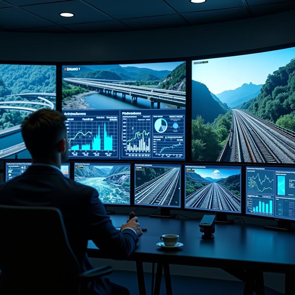 Hệ thống AI giám sát cơ sở hạ tầng với cảm biến thông minh và phân tích dữ liệu thời gian thực