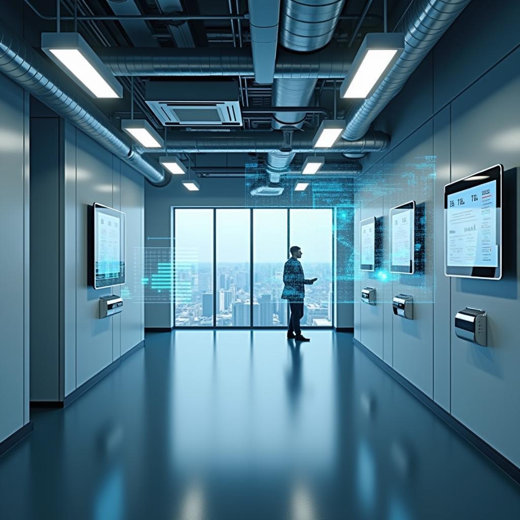 Hệ thống quản lý năng lượng tòa nhà thông minh với cảm biến IoT và điều khiển tự động