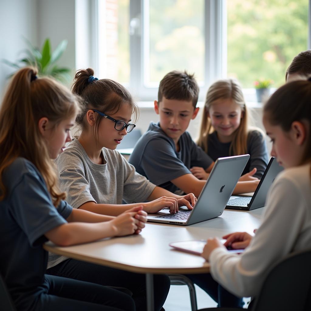 Học sinh sử dụng công nghệ trong lớp học và tác động đến kỹ năng xã hội