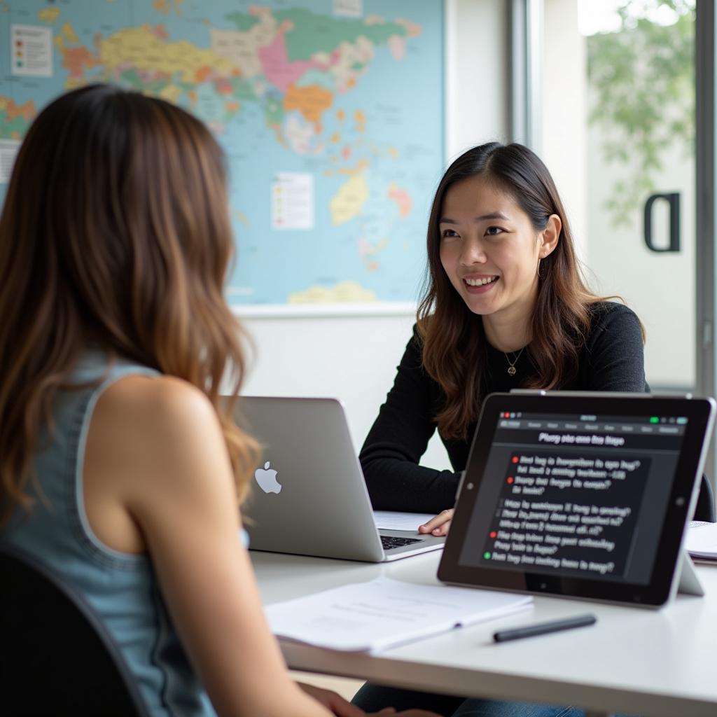 Học viên Việt Nam luyện thi IELTS Speaking chủ đề nhiếp ảnh với giáo viên