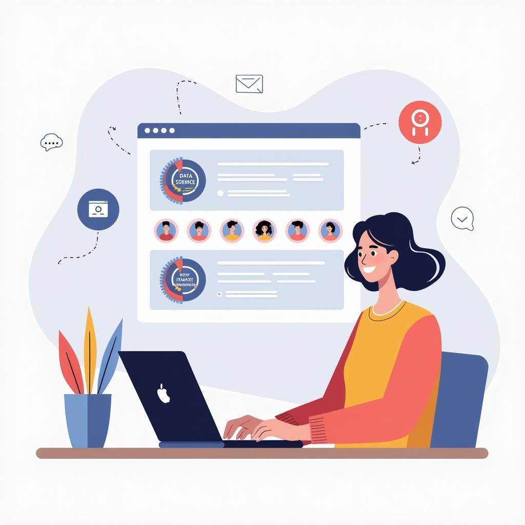 Người lao động tham gia khóa học trực tuyến để nhận chứng chỉ vi mô, một hình thức học tập suốt đời linh hoạt.