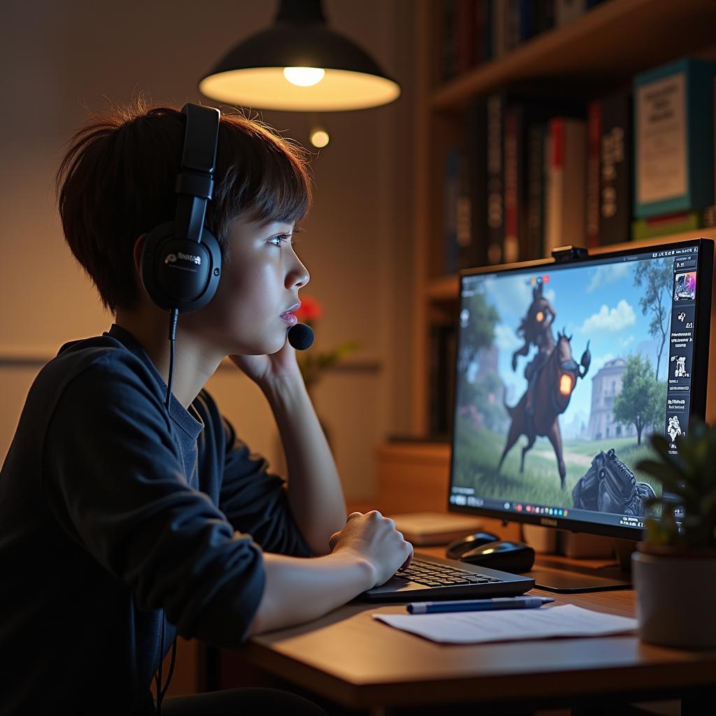 Học viên IELTS Speaking thảo luận về trải nghiệm chơi video games để chuẩn bị cho bài thi