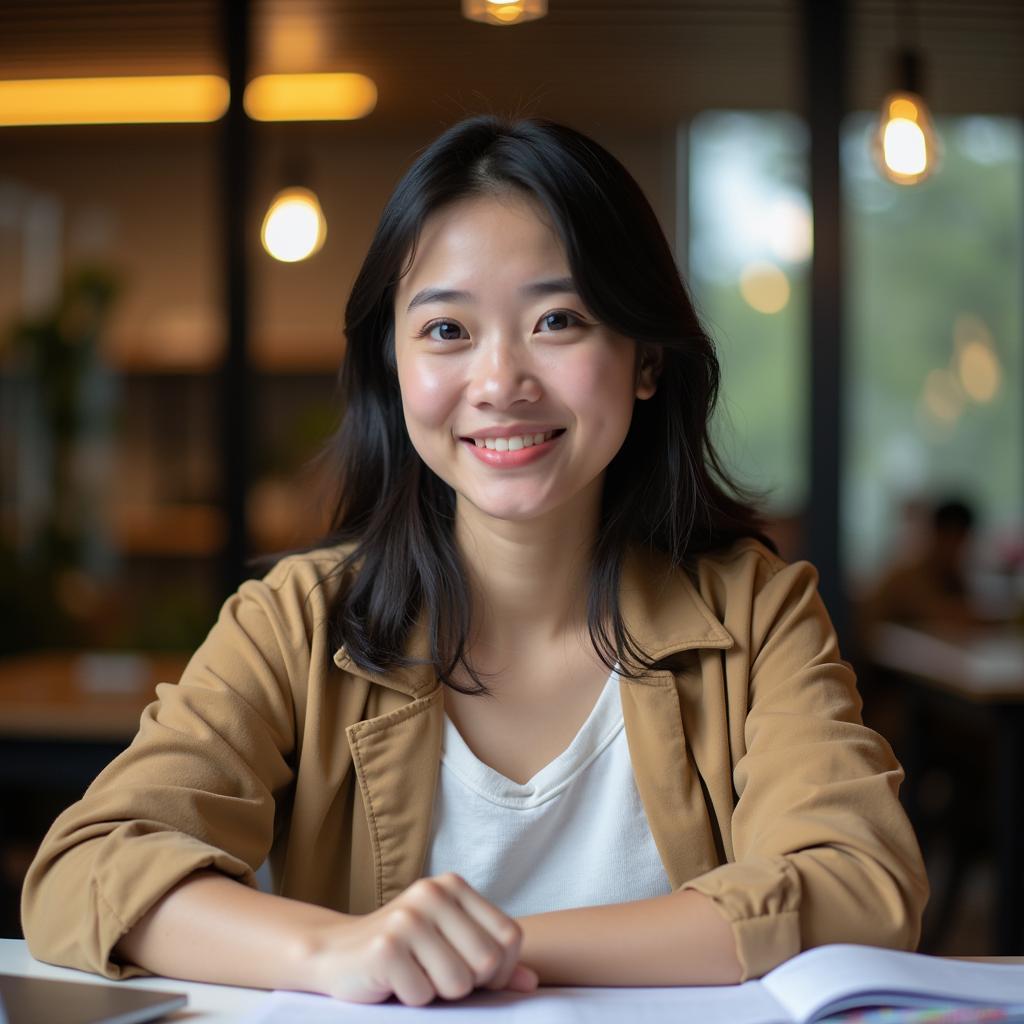 Học viên IELTS Speaking đang luyện tập trả lời câu hỏi Part 1 về chủ đề động lực và quyết tâm