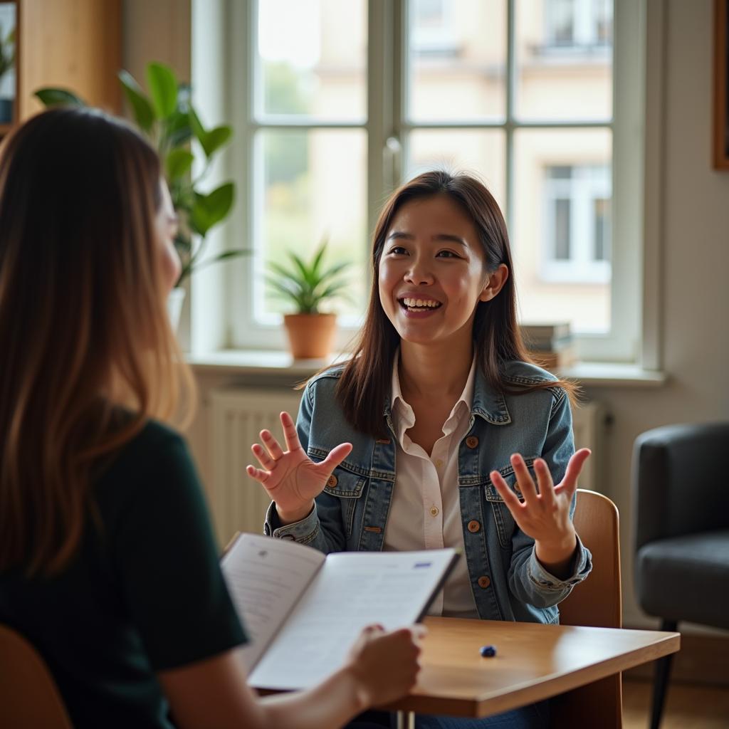 Học viên IELTS Speaking Part 1 thảo luận về chủ đề sai lầm và học hỏi