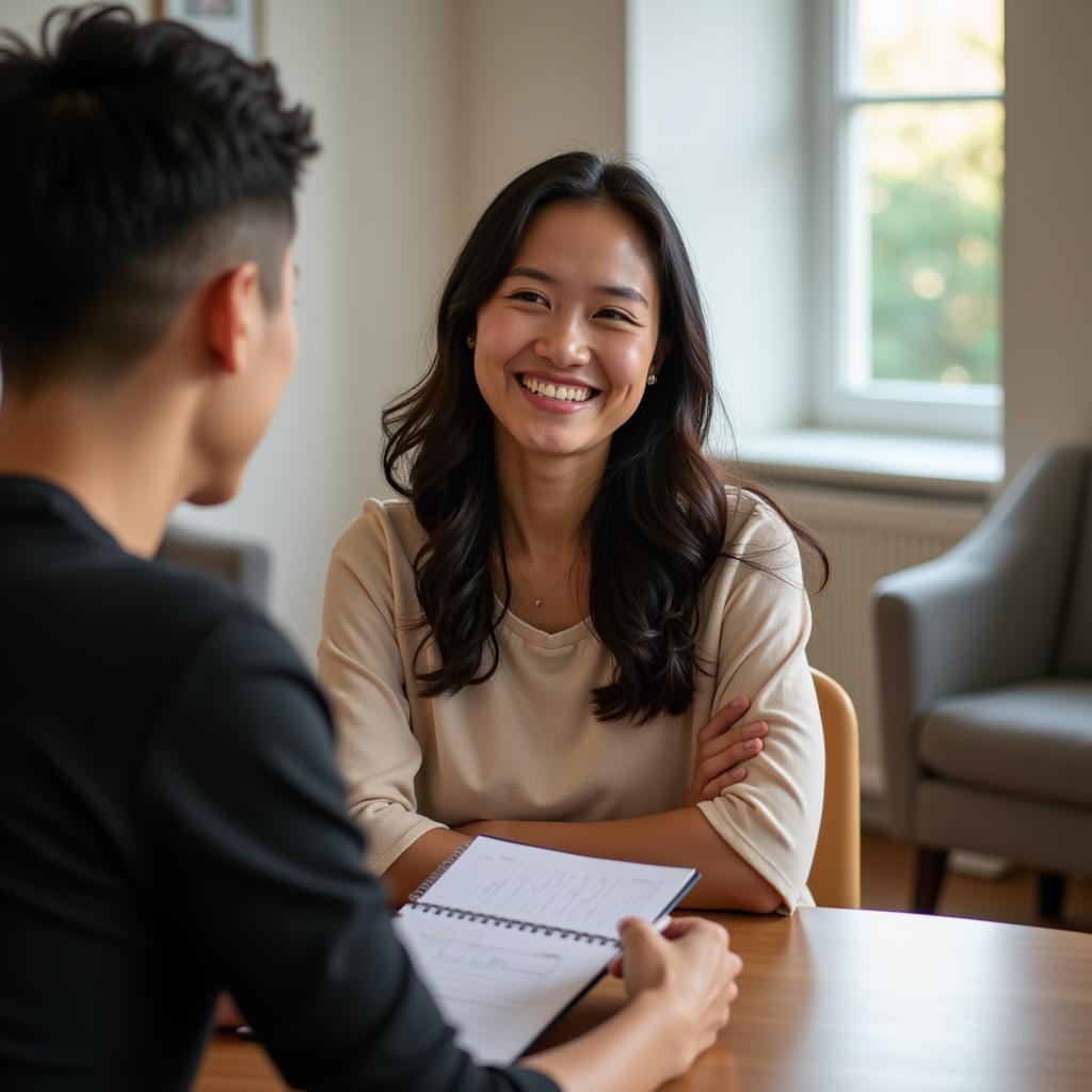 Học viên IELTS tự tin trả lời câu hỏi về động lực trong phần thi Speaking Part 1