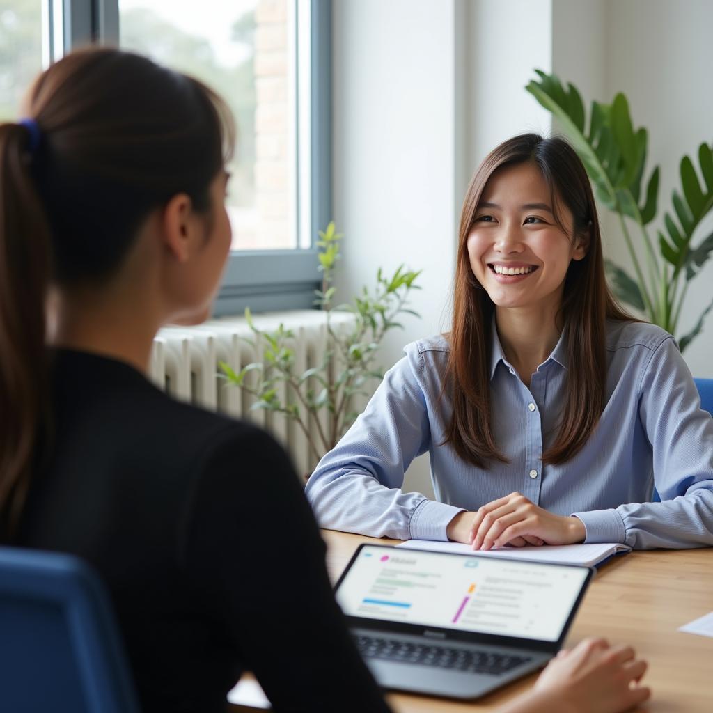 Học viên Việt Nam tự tin trả lời câu hỏi IELTS Speaking Part 1 về tài năng và kỹ năng cá nhân