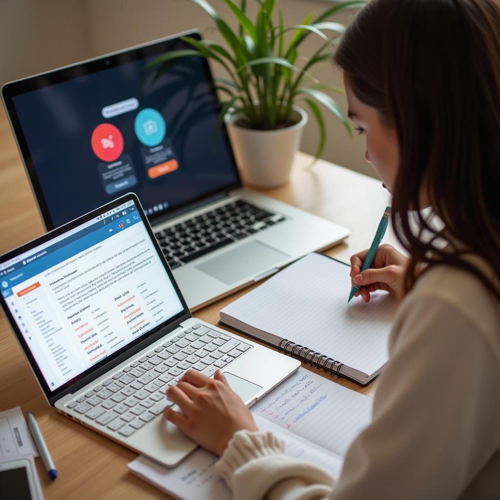 Học viên Việt Nam luyện tập IELTS Writing Task 2 về chủ đề thanh toán điện tử và ví số