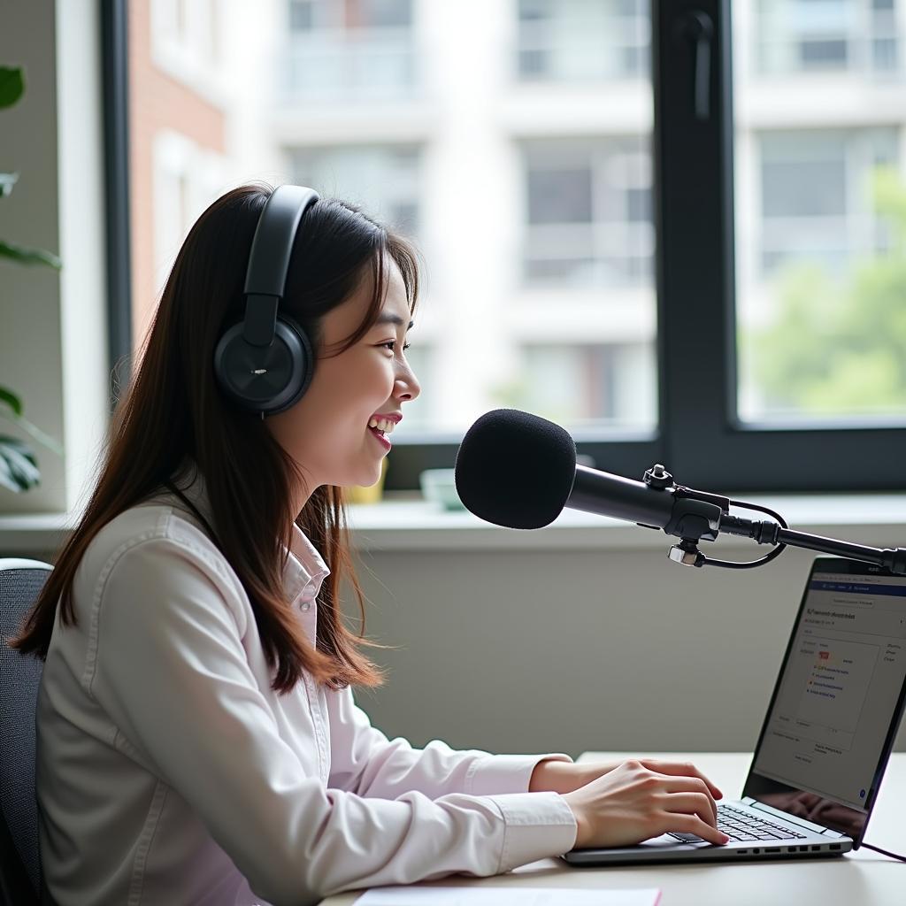 Học viên đang luyện tập trả lời câu hỏi IELTS Speaking Part 1 về chủ đề kiên nhẫn và chờ đợi