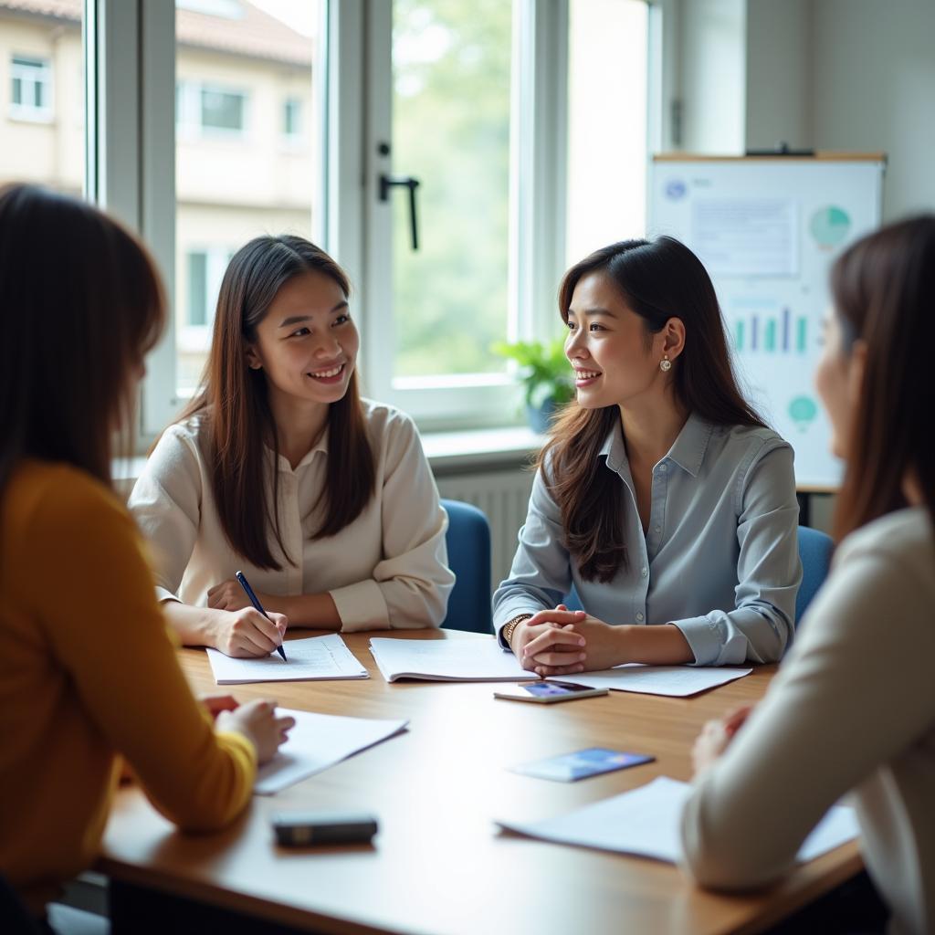 Học viên Việt Nam luyện tập IELTS Speaking Part 1 về chủ đề emergency với giáo viên