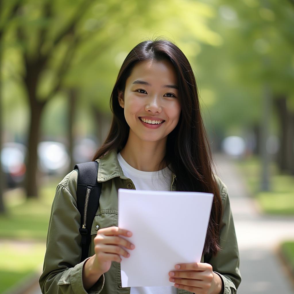Học viên luyện tập IELTS Speaking Part 1 về chủ đề outdoor activities tại công viên