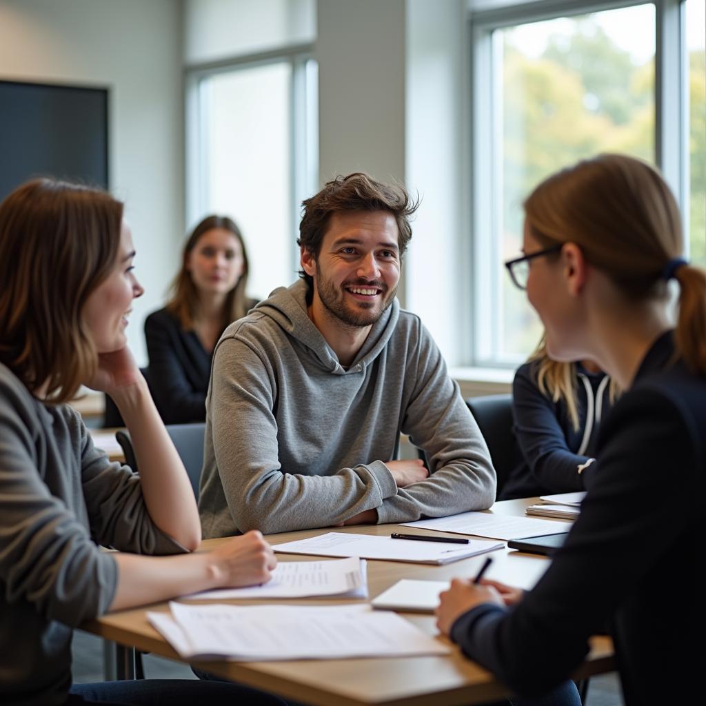 Học viên đang luyện tập IELTS Speaking với chủ đề mô tả tình huống khẩn cấp cần xử lý nhanh