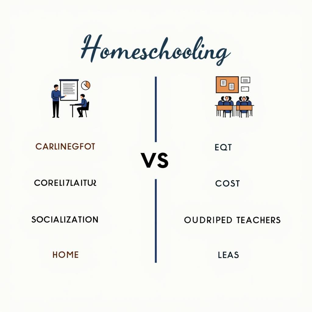 So sánh homeschooling và trường truyền thống trong IELTS Writing Task 2