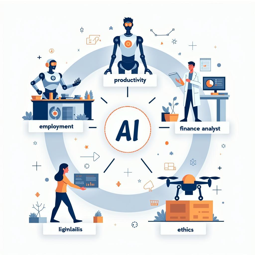 Minh họa cách how AI is transforming industries xuất hiện trong đề IELTS và chiến lược triển khai