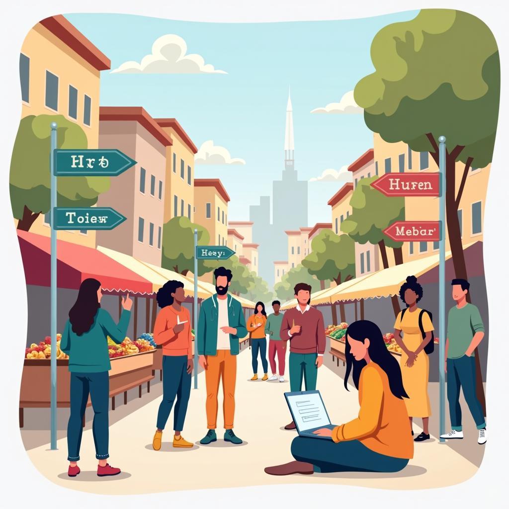 Hình minh họa về how global migration affects cultural diversity và bài mẫu IELTS Task 2