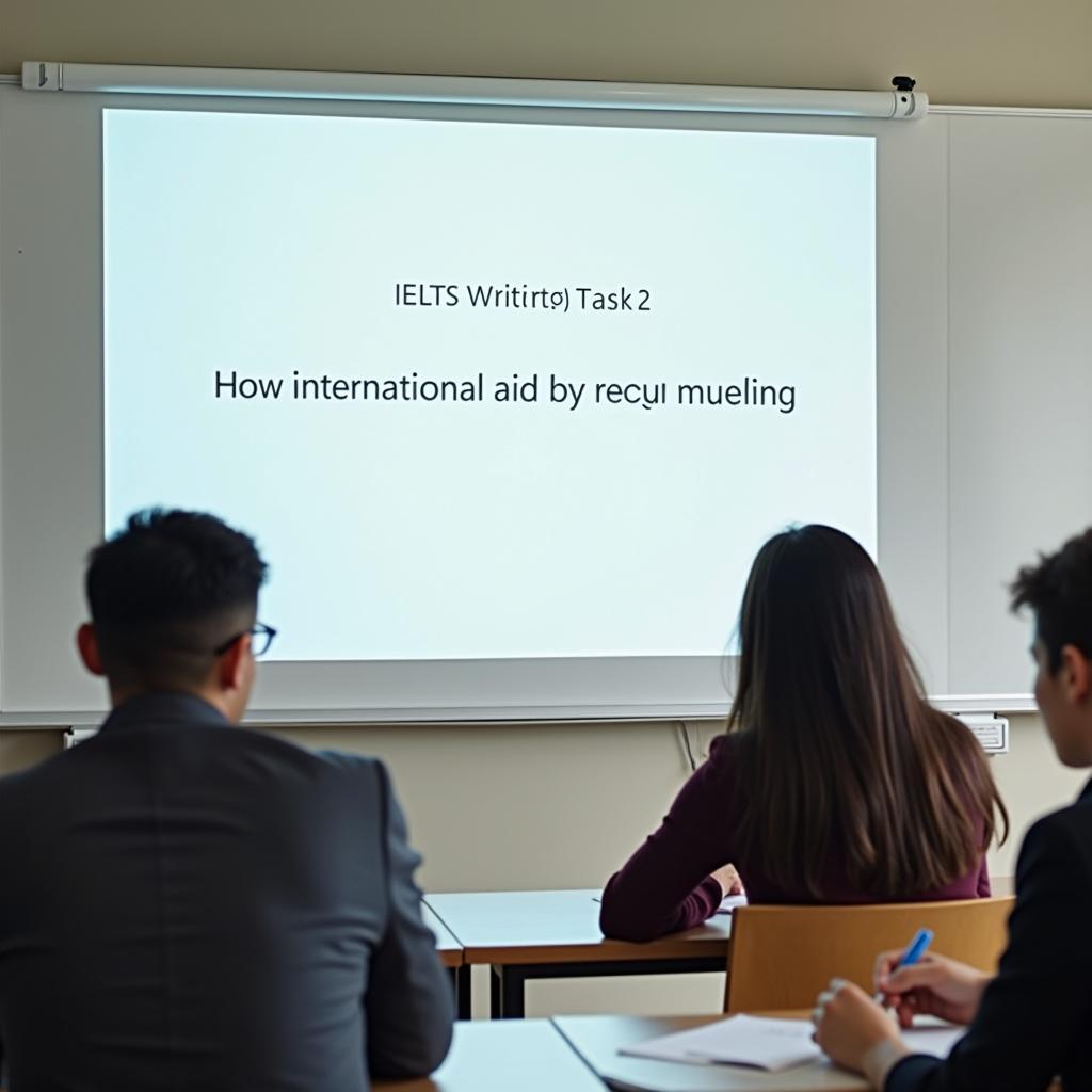 Minh họa đề bài how international aid affects developing countries trong IELTS Writing Task 2