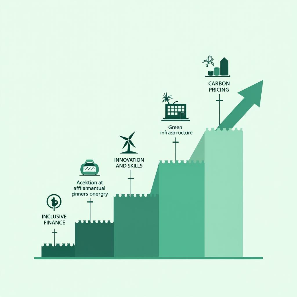 Sơ đồ chiến lược how to promote sustainable economic growth cho IELTS Writing Task 2
