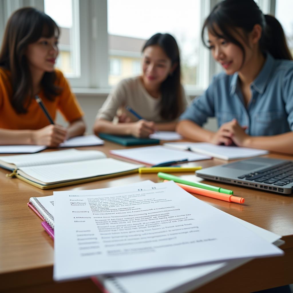 Học viên luyện tập IELTS Reading với chủ đề năng lượng tái tạo và từ vựng học thuật