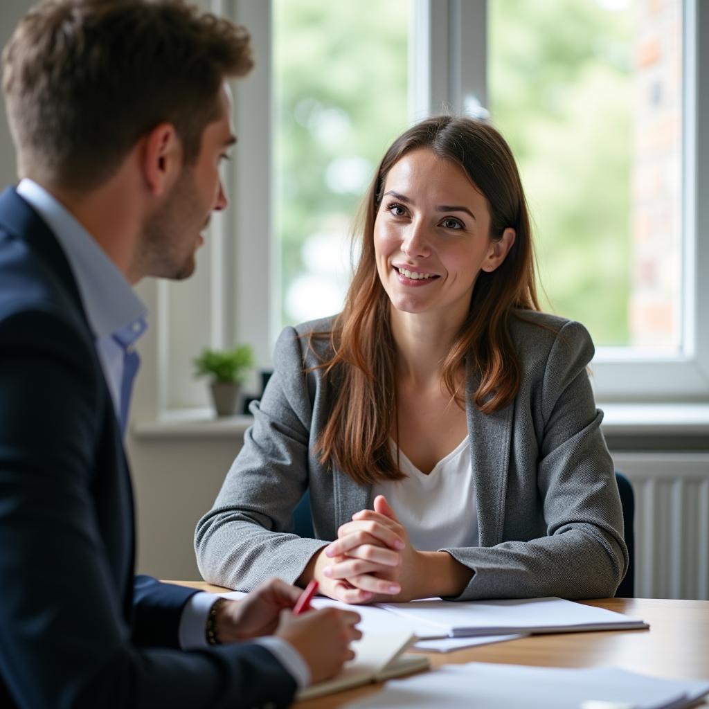 Học viên IELTS đang trả lời câu hỏi về địa điểm du lịch trong phần thi Speaking Part 1