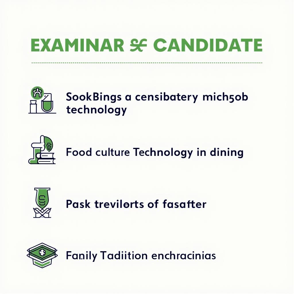 Câu hỏi Part 3 về bữa ăn, văn hóa và xu hướng tương lai