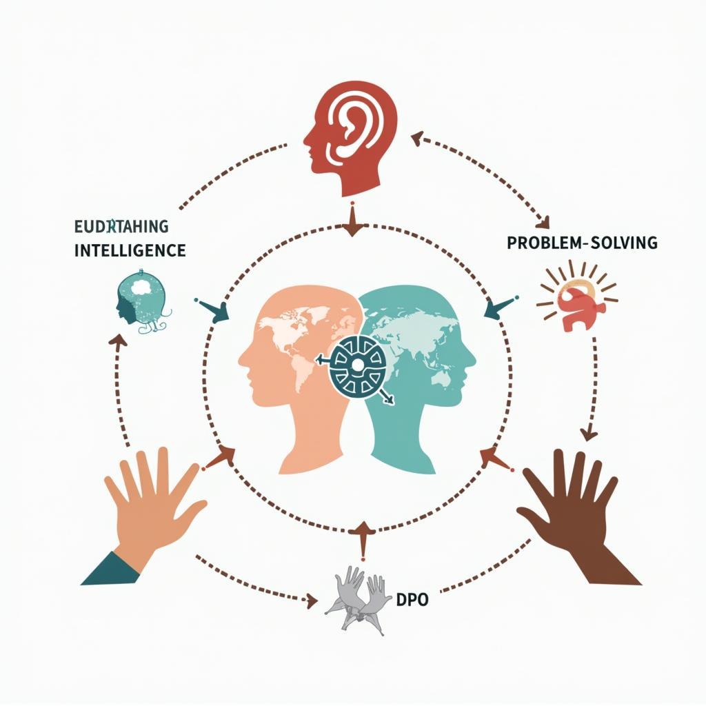 Biểu đồ trực quan về các kỹ năng cần thiết để giúp đỡ người khác hiệu quả trong IELTS Speaking Part 3