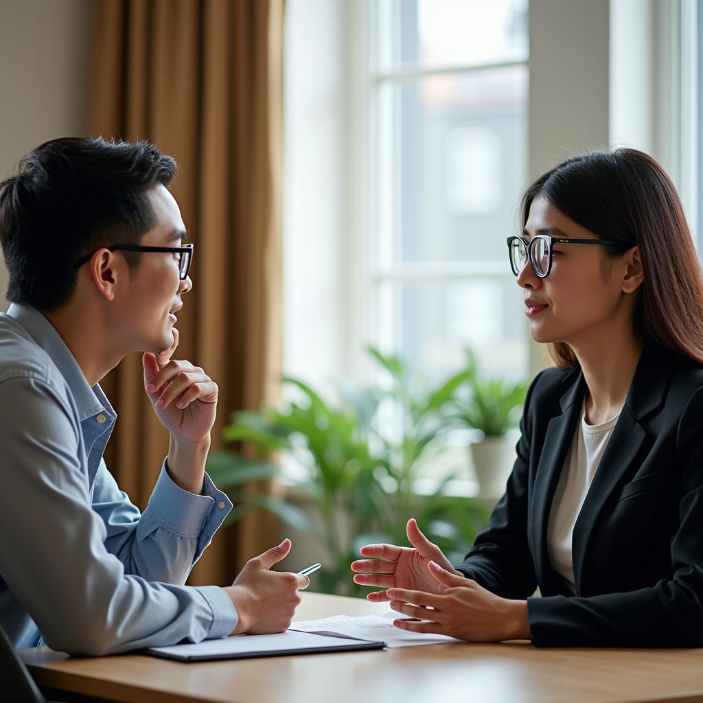 Giám khảo và thí sinh thảo luận sâu về xu hướng du lịch trong Part 3 IELTS Speaking