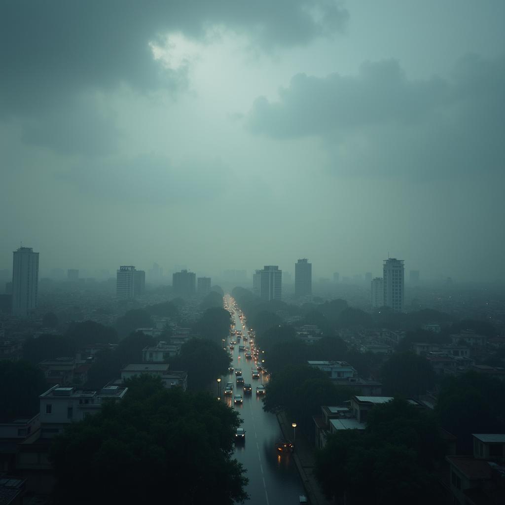 Ảnh minh họa thời tiết u ám ảnh hưởng đến tâm trạng trong bài thi IELTS Speaking