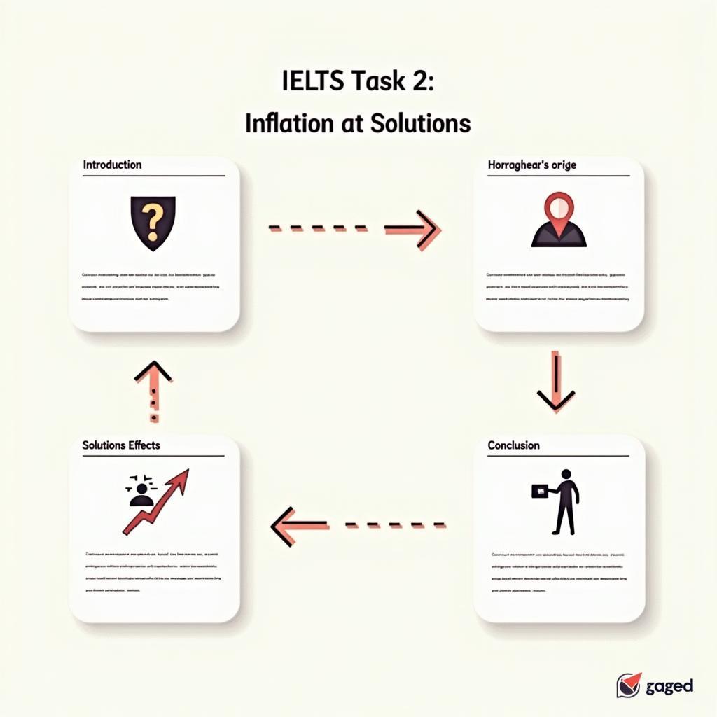 Sơ đồ dàn ý Task 2 effects-solutions về lạm phát và chi tiêu