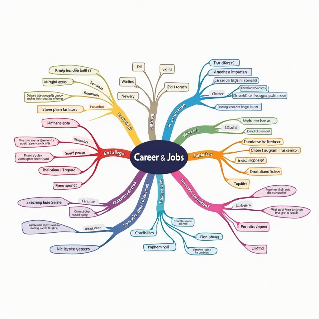 Sơ đồ tư duy từ vựng về nghề nghiệp và tương lai cho IELTS Speaking