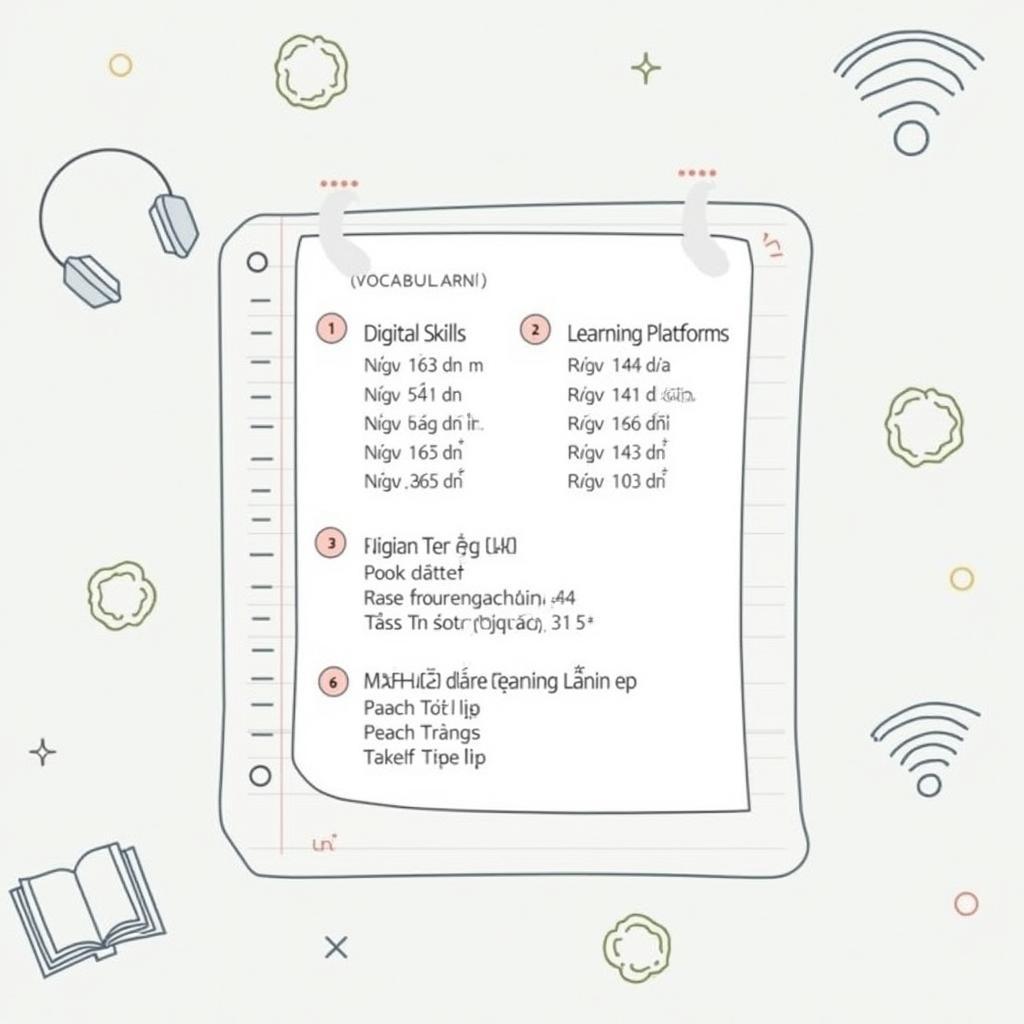 Bảng từ vựng và collocations quan trọng cho chủ đề học tập trực tuyến IELTS