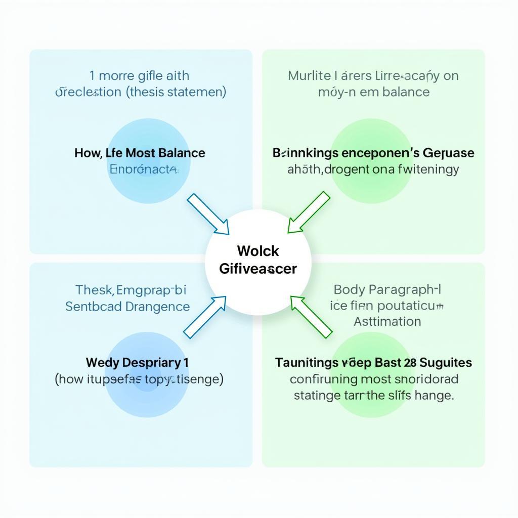 Cấu trúc bài luận IELTS Writing Task 2 band 9 về chủ đề cân bằng công việc cuộc sống với các phần mở bài thân bài kết bài được phân tích chi tiết
