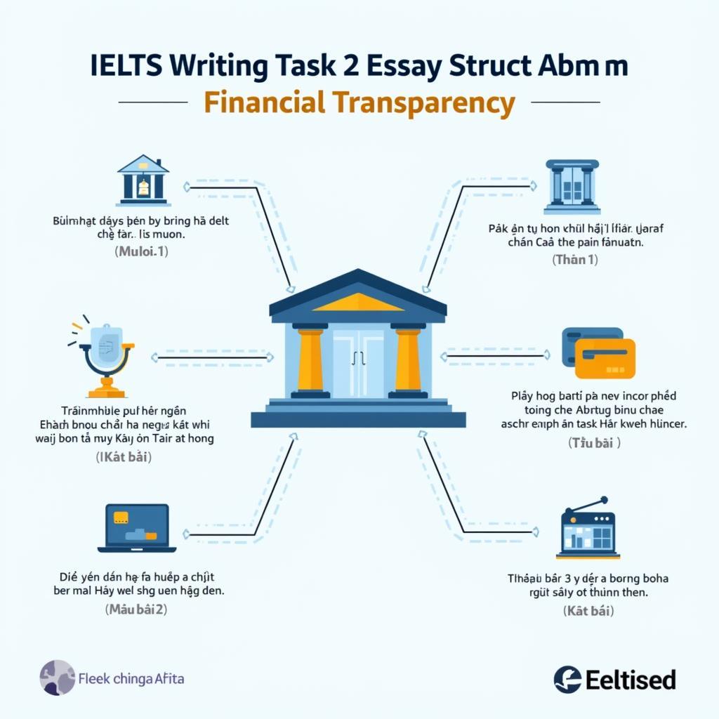 Hình minh họa về cấu trúc bài viết IELTS Writing Task 2 chủ đề tài chính minh bạch