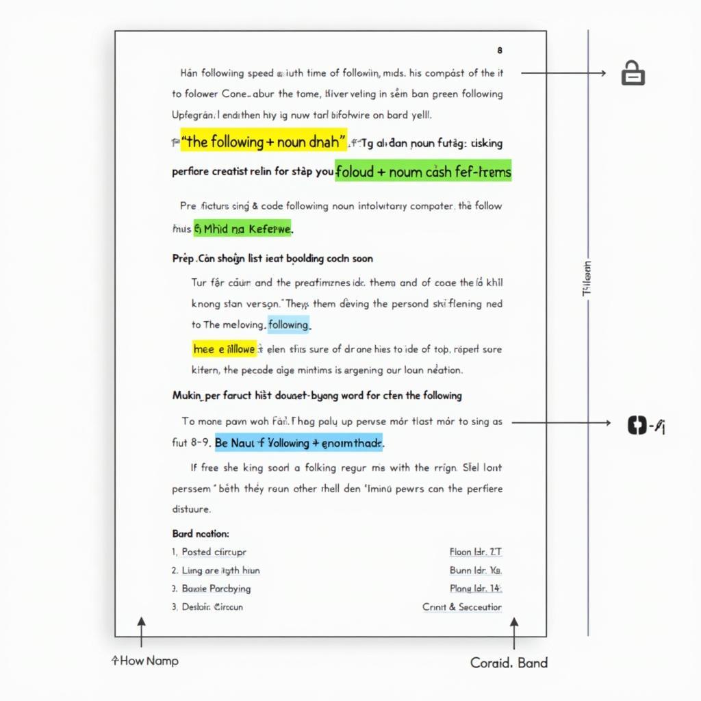 Mẫu đoạn văn IELTS Writing Task 2 sử dụng cấu trúc The Following