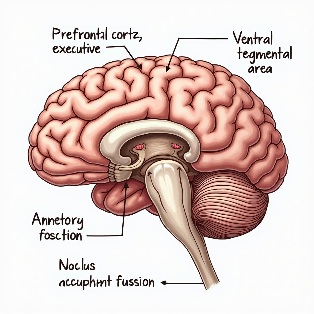 Hình ảnh minh họa các vùng não bộ liên quan đến quá trình học tập và trí nhớ
