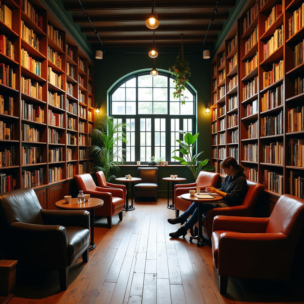 Không gian quán cafe sách yên tĩnh lý tưởng để thư giãn và đọc sách ở Việt Nam