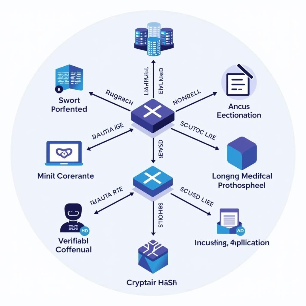Kiến trúc blockchain và hệ thống xác minh danh tính số với smart contracts và mã hóa