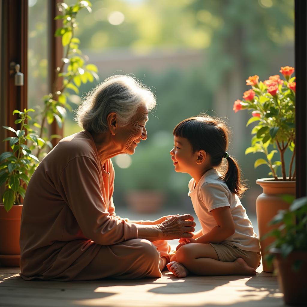 Kỹ năng lắng nghe xuất sắc của người thân trong môi trường gia đình ấm áp