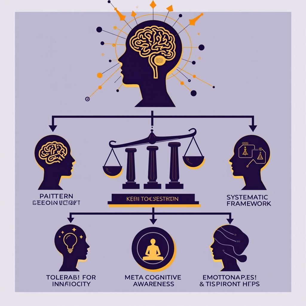 Minh họa về các yếu tố quan trọng trong kỹ năng ra quyết định nhanh của doanh nhân thành công