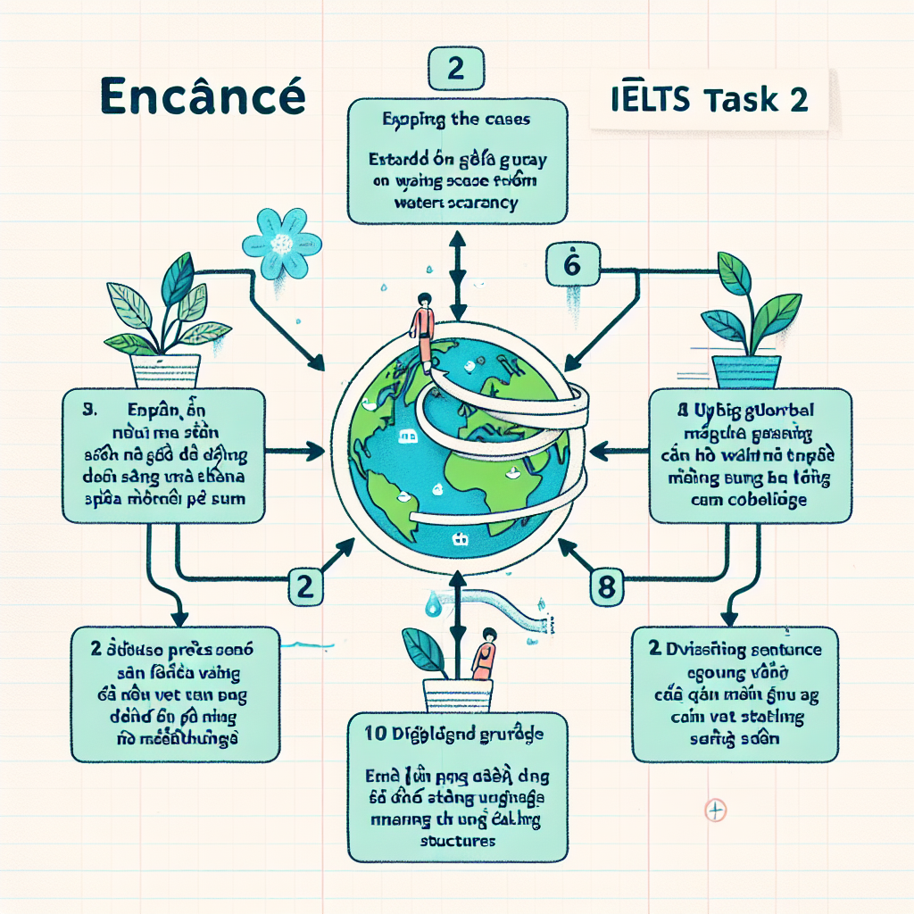 Sơ đồ nâng cấp bài viết từ Band 6 lên 7 về water scarcity