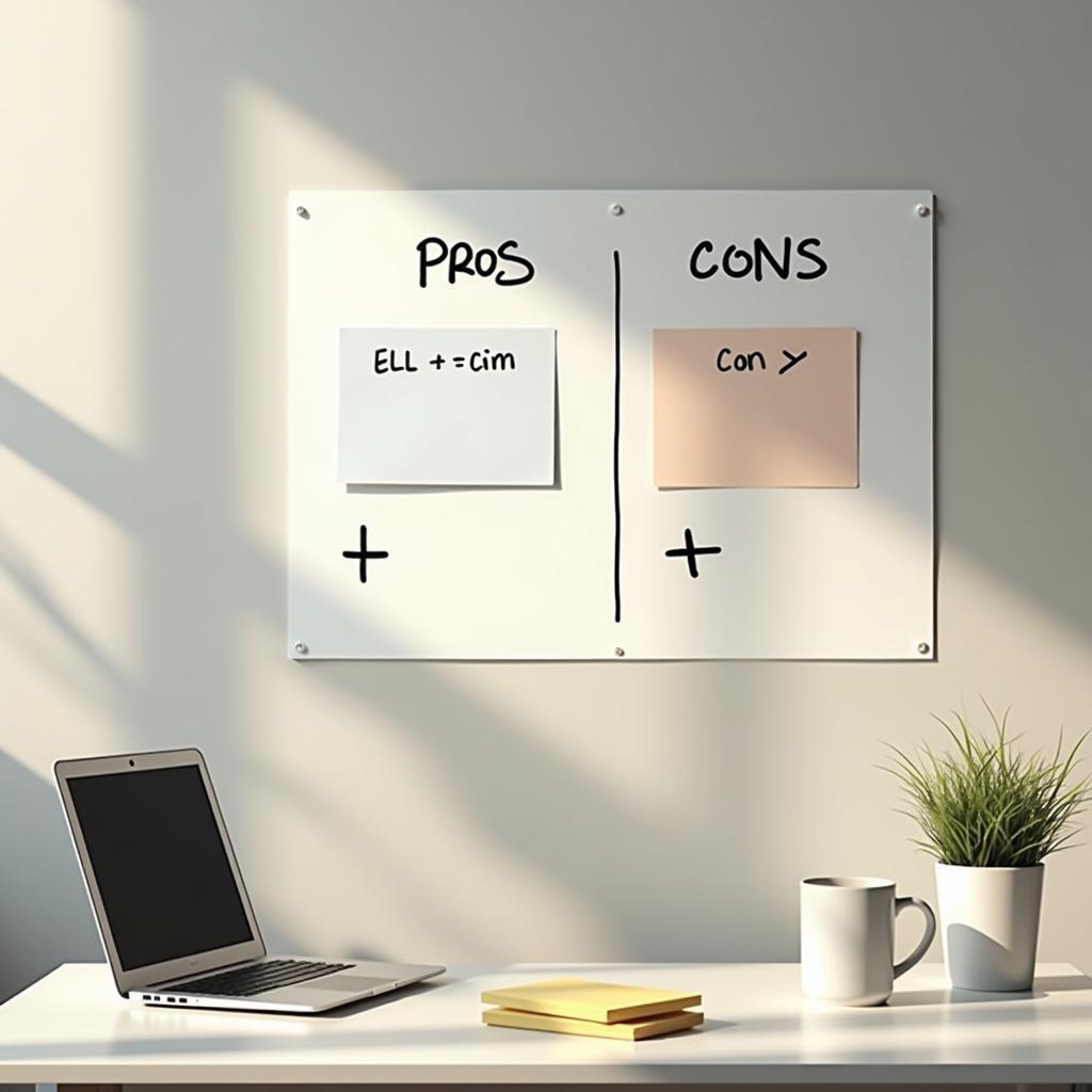 Hình minh họa làm việc từ nhà và ý tưởng advantages disadvantages