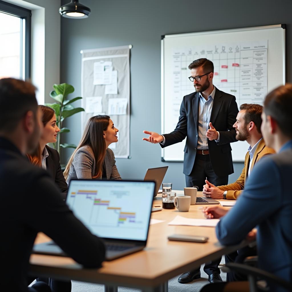 Lãnh đạo nhóm dự án thành công trong môi trường làm việc chuyên nghiệp hiện đại