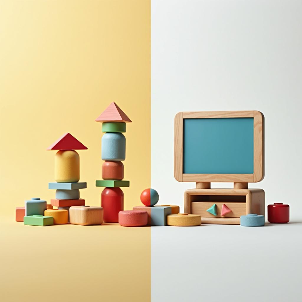 So sánh đồ chơi truyền thống và hiện đại trong phát triển trẻ em