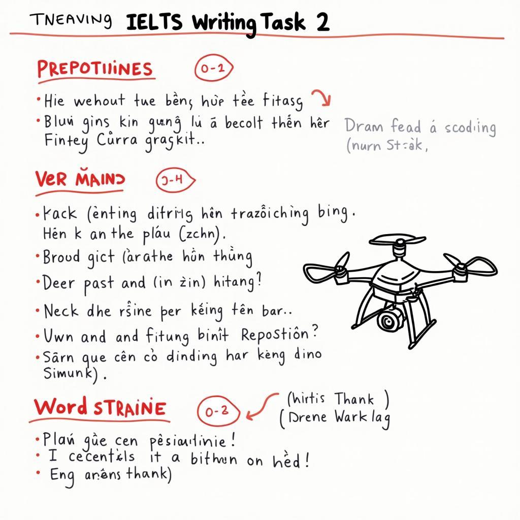 Những lỗi sai phổ biến trong bài IELTS Writing Task 2 Band 5-6 về chủ đề quản lý drone và cách sửa lỗi chi tiết