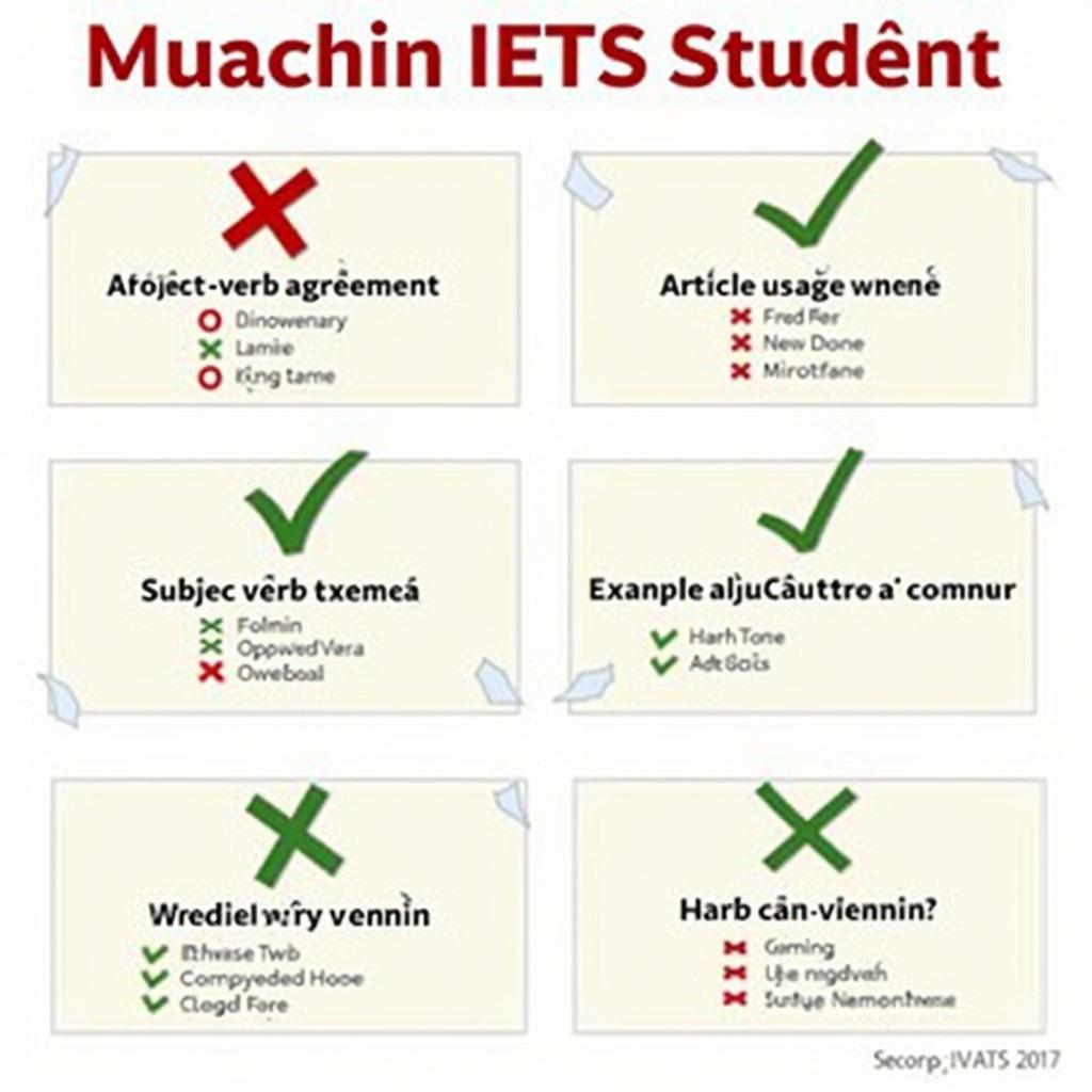 Các lỗi ngữ pháp phổ biến trong bài viết IELTS Writing Task 2 band thấp