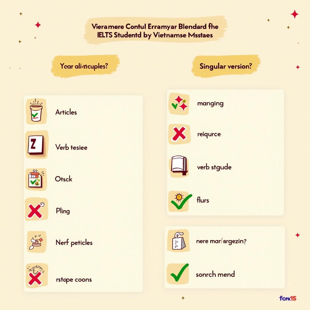 Những lỗi ngữ pháp phổ biến của học viên Việt Nam trong IELTS Writing Task 2