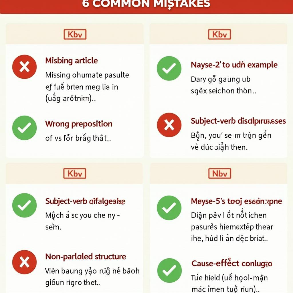 Infographic các lỗi ngữ pháp thường gặp khi dùng Primary Cause và Main Reason