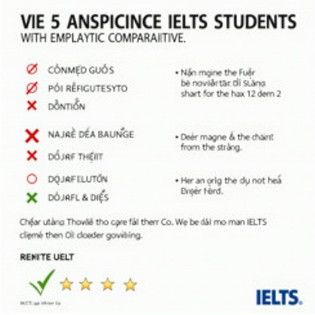 Sơ đồ minh họa 5 lỗi ngữ pháp phổ biến nhất khi sử dụng Far More của học viên Việt Nam học IELTS