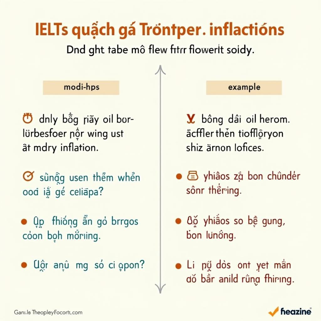 Các lỗi ngữ pháp và từ vựng phổ biến trong bài IELTS Writing Task 2 band 5-6 về chủ đề lạm phát