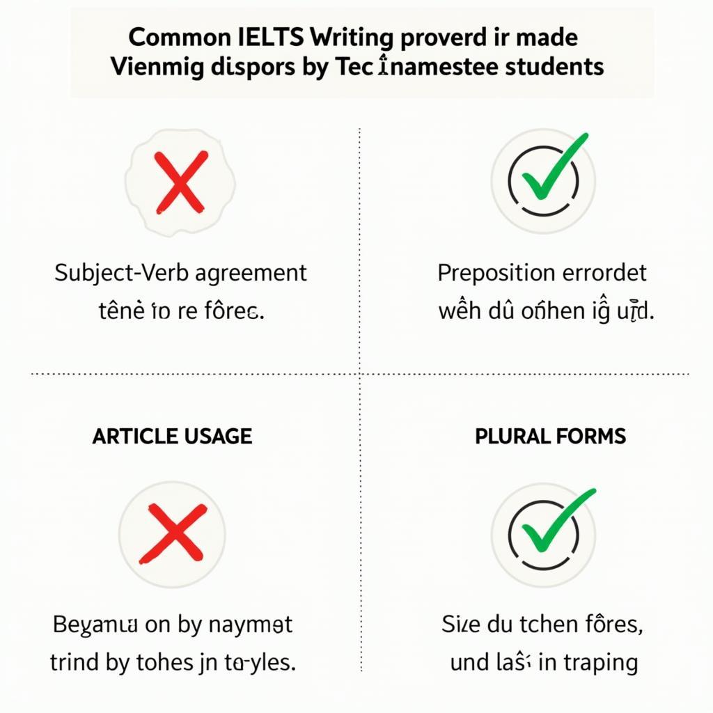 Những lỗi sai thường gặp trong IELTS Writing của học viên Việt Nam