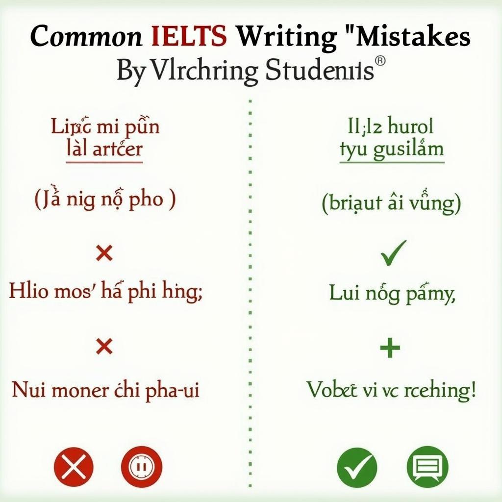 Bảng tổng hợp các lỗi sai phổ biến trong IELTS Writing Task 2 của học viên Việt Nam
